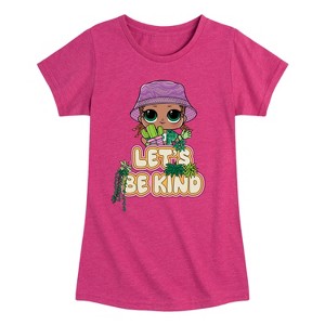 Girls' - LOL Surprise! - Let's Be Kind to Plants Fitted Short Sleeve Graphic T-Shirt - 1 of 4
