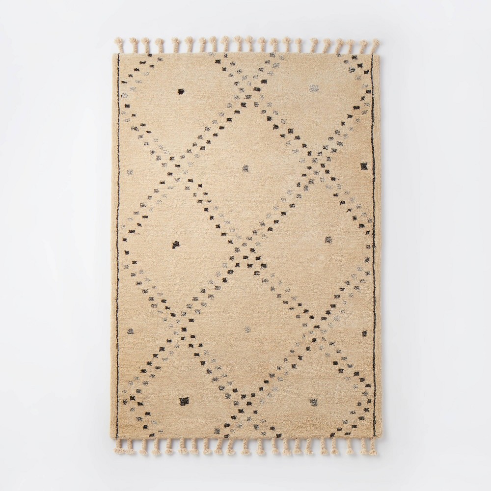 5'x7' Tufted Rug Natural/Slate - Threshold™ designed with Studio McGee