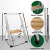 Step Ladder Modern  - Beautiful Bamboo & Aluminum  - By SORFEY - 2 of 4
