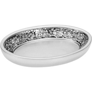 Creative Scents Brushed Nickel Soap Dish - 1 of 4