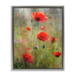 Stupell Industries Abstract Red Poppies, 17" x 21" - 1 of 4