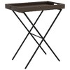 vidaXL Bistro Table Black 15.7"x27.5" Metal - 2 of 4