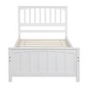 Twim Size Wood Platform Bed with Sturdy Pine Frame - 3 of 4