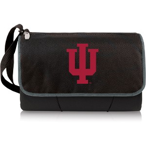 NCAA Indiana Hoosiers Blanket Tote Outdoor Picnic Blanket - Black - 1 of 4