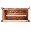 Artloge 12" 24" 36" Solid Rectangular Wooden Planter Box Outdoor Flowee Plant Box Raised Garden Bed for Herbs & Vegetables & Flowers - 3 of 4