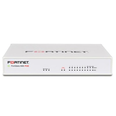 Fortinet FortiGate-60E / FG-60E Next Generation (NGFW) Firewall Appliance, 10 x GE RJ45 Ports (Manufacturer Refurbished).