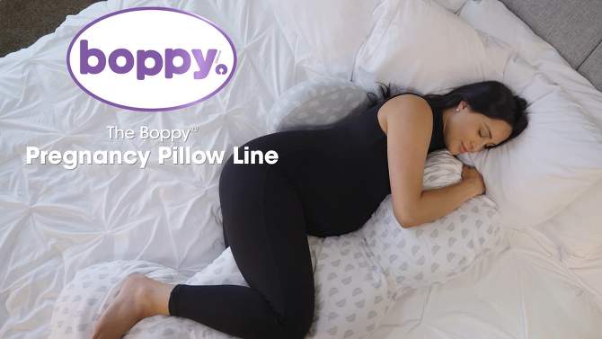 Boppy Organic Cotton Pregnancy Pillow Support Wedge, 2 of 8, play video