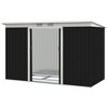 Outsunny Metal Garden Storage Shed Tool House with Sliding Door Spacious Layout & Durable Construction for Backyard, Patio, Lawn - 4 of 4