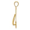 Black Bow Jewelry 14k Yellow Gold Large Mesh Flip Flop Pendant - 2 of 4