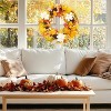 GAOMON 4Pack Fall Wreath - Artificial Fall Wreaths with Maple Leaves, BerriesPinecones, Autumn Wreaths for Front Door - 3 of 4