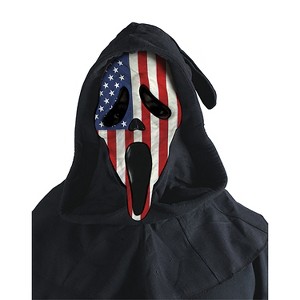 Adult Scream Ghostface USA Flag Costume Mask -  - Multicolor - 1 of 1