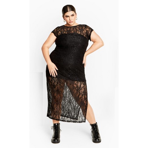 Women s Plus Size Cassie Lace Dress Black City Chic Target