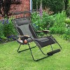 Yaheetech 29in Outdoor Padded-seat Zero Gravity Chair - 2 of 4