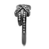 Slickblue Women's Ring, Light Black, Infinity Band with Clear CZ, Channel Set, IP Gun Finish, Stainless Steel,Sizes 5–10 - 4 of 4