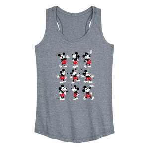 Women's - Disney - Mickey Poses Grid Graphic Racerback Tank - 1 of 4