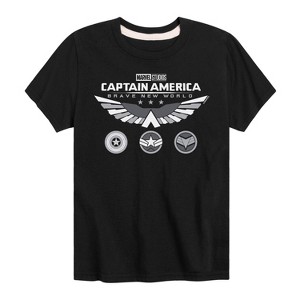 Boys' - Marvel - Captain America Icons Short Sleeve Graphic T-Shirt - 1 of 4