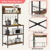 Bestier 5 Tier Microwave Stand, Coffee Bar Table with Storage for Small Space Kitchen - 2 of 4