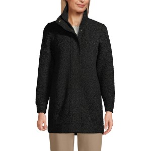 Lands' End Women's Boucle Fleece Coat - 1 of 4