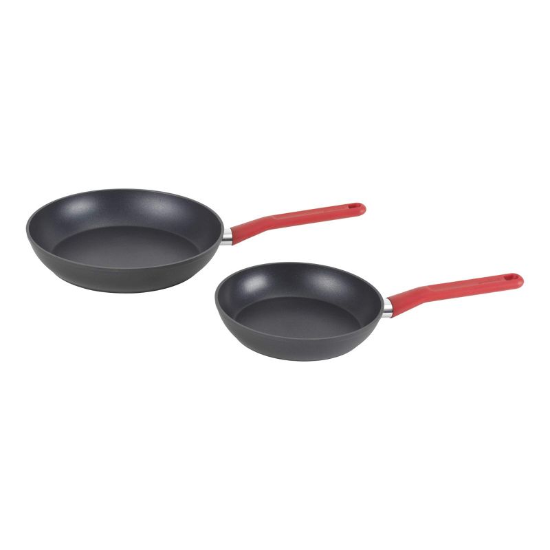 GoodCook ProEase Nonstick 8&#34; and 10&#34; 2pk Saute Pan Set Red, 5 of 10