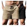 COOFANDY Men's Running Athletic Shorts 5 Inch 2 Pack Gym Workout Shorts Fitted Exercise Hiking Shorts with Zipper Pocket - 3 of 4