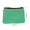 Unique Bargains Canvas Portable Change Coin Purse Pouch with Zipper 2 Pcs Yellow Green - 2 of 4