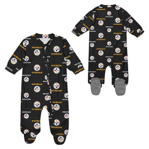NFL Pittsburgh Steelers Boys' Blanket Sleeper - 1 of 3