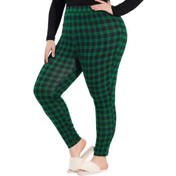 Roaman's Women's Plus Size Fleece-lined Legging - 2x, Green : Target