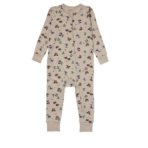 Hanes Pure Comfort Baby Long Sleeve Footless Sleep N' Play, Organic Cotton, Boys & Girls - 1 of 4