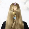 Unique Bargains Rhinestone Flower Shape Long Tassel Hair Clips Chains Multicolored 2 Pcs - 3 of 4