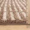 World Rug Gallery Bohemian Stripe Lines Shag Rug – White – Easy to Clean, Medium Pile – Perfect for Living Room, Bedroom, or Entryway - 3 of 4