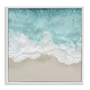 Stupell Industries Sea Foam on Sandy Beach Framed Giclee Art - 1 of 4