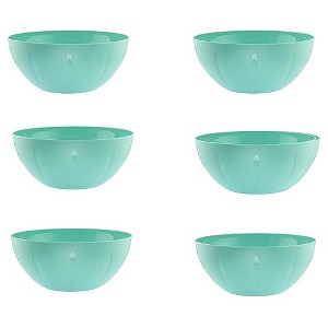 YBM Home Plastic Serve Mixing Bowl, Pack of 6 - 1 of 4