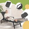 Tangkula Set of 2 Wicker Outdoor Chaise Lounge Chair Patio w/ Metal Frame & Adjustable Backrest - 4 of 4