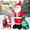 8 FT Christmas Inflatable Santa Claus ,Built-in LED Lights, IP44 Weatherproof - 2 of 4