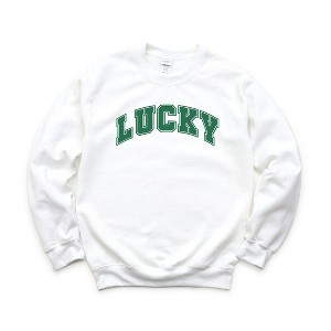 Simply Sage Market Women's Graphic Sweatshirt Lucky Varsity - 1 of 3