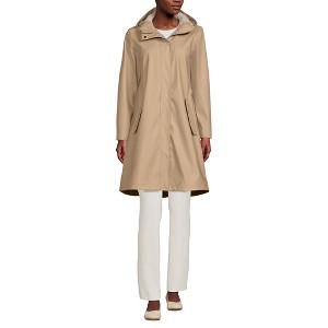 Lands' End Women's Squall Rain Slicker Coat - 1 of 4
