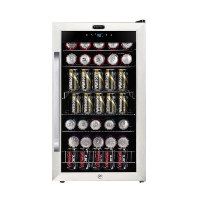 Whynter BR-1211DS 121 Can Freestanding Beverage Refrigerator cooler with Digital Control and Lock Stainless Steel