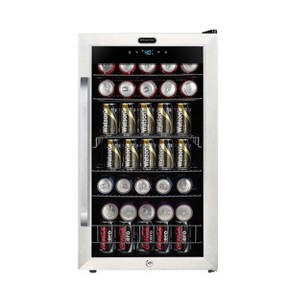 Whynter BR-1211DS 121 Can Freestanding Beverage Refrigerator cooler with Digital Control and Lock Stainless Steel - 1 of 1