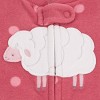 Carter's Just One You® Baby Sheep Fleece Sleep N' Play - Pink - 3 of 4
