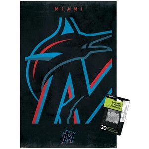Trends International MLB Miami Marlins - Logo 25 Unframed Wall Poster Prints - 1 of 4
