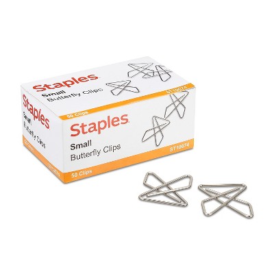 Staples Small Ideal Butterfly Clamps 10674-CC