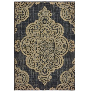 Oriental Weavers Marina 5929K Black/ Tan Indoor/Outdoor Area Rug - 6'7" x 9'6" - 1 of 3