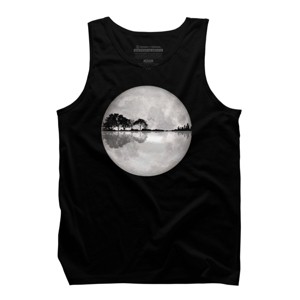 Men's Design By Humans Moonlight Nature Guitar II By Maryedenoa Tank Top - 1 of 4