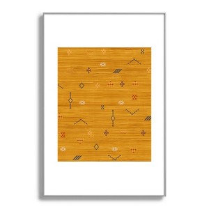 Becky Bailey Cactus Silk In Gold Metal Framed Art Print - Deny Designs - 1 of 4