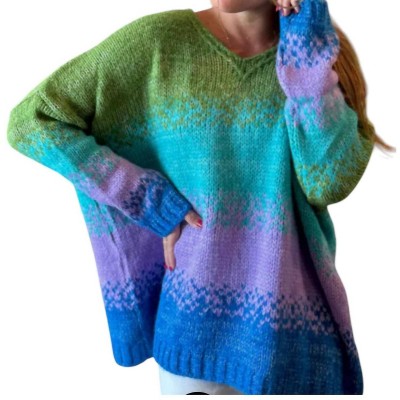 Women's Franca Stripe Sweater - Debbie Katz