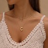 Bubble Initial Necklace Gold Plated Balloon Charm Birthday Gift - 2 of 4