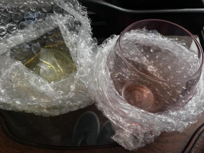 +JoyJolt HUE Stemless Wine Glass Set. Large 15 oz Stemless Wine Glasses Set  of 6