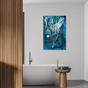 iCanvas A Swan in The Backstreet by Tadaomi Kawasaki Canvas Print Wall Art - 1 of 3
