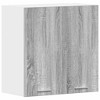 CLIHOME Hanging Storage Cabinet, Engineered Wood Kitchen Furniture, Ample Storage with Doors - 3 of 4