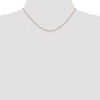 Black Bow Jewelry 0.65mm 14k Rose Gold Diamond Cut Spiga Chain Necklace - 3 of 4